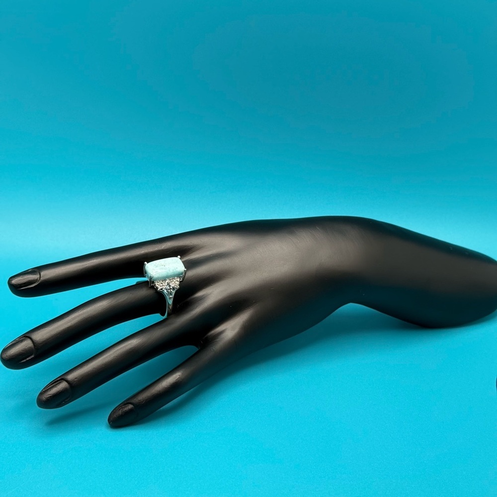 Larimar Silver Ring - image 6